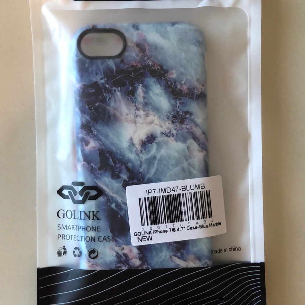 I-phone 7/8 Blue Marble Case